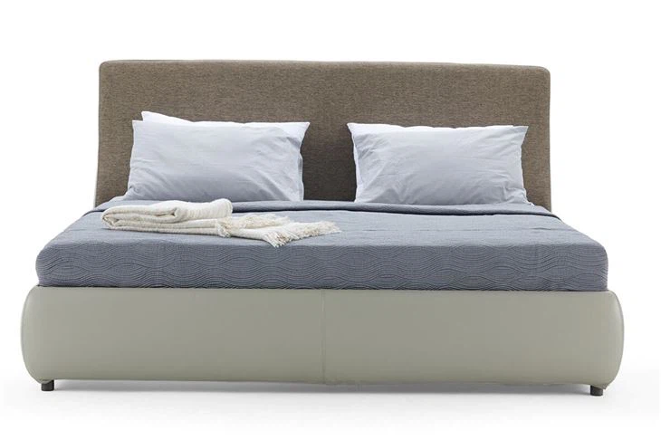 Full Upholstered Villa Bedroom Bed Base And Headboard Apartment Platform Bed And Bed Head