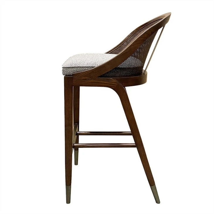 Entry Lux Solid Wood Rattan Dining Chair